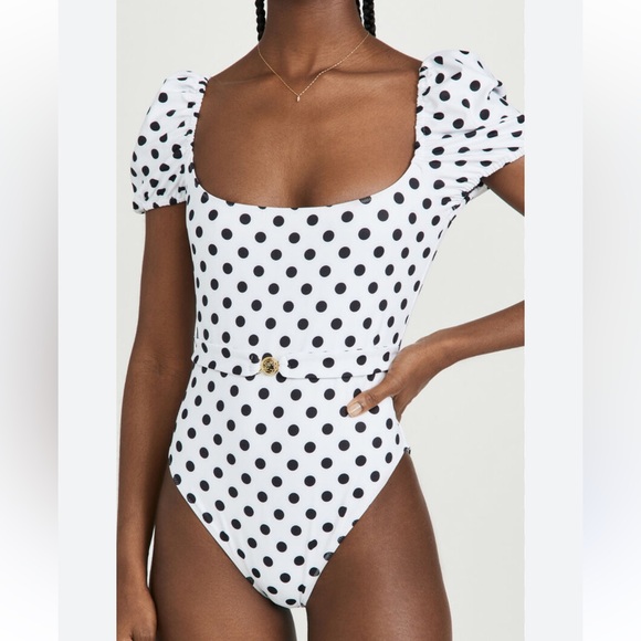 REVOLVExCAROLINE CONSTAS DELOS ONE PIECE WHITE DOT CURRENTLY OUT OF STOCK, SMALL - Picture 3 of 8